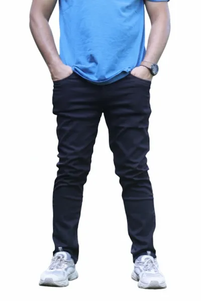 Classic Black Slim Fit Denim Jeans